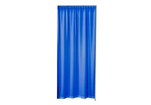 Curtain for doorway, blue